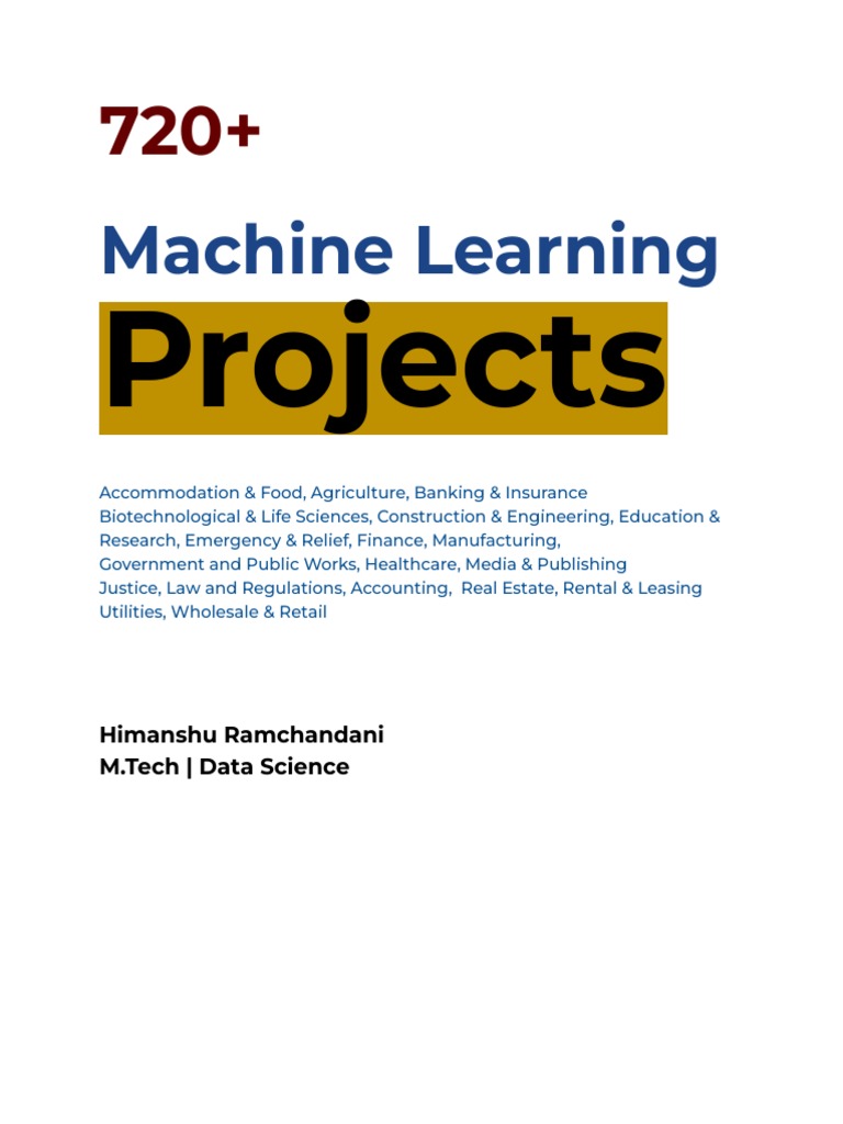 ML Projects | PDF | Machine Learning | Bioinformatics