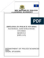 Dps 105 National Strategic Studies Module