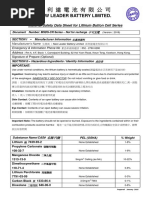 Lithium-Ion Battery Safety Data Sheet | PDF | Dangerous Goods | Allergy
