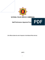 National Police Service Staff Performance Appraisal