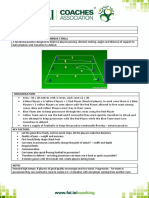 6 V 6 + 1 Possession With 3 Zones