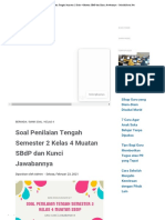 Soal Penilaian Tengah Semester 2 Kelas 4 Muatan SBDP Dan Kunci Jawabannya