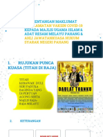 Pembentangan Maklumat Kepada Majlis Ugama Islam & Adat Resam Melayu Pahang &