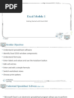 Excel Module 1 PPT Presentation