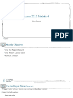Access 2016 Module 4 PPT Presentation