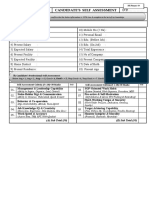 Candidate Self Assesment 6th Edition