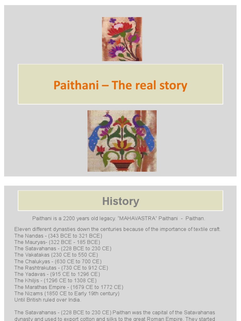 Paithani - The Real Story | PDF | Weaving | Decorative Arts