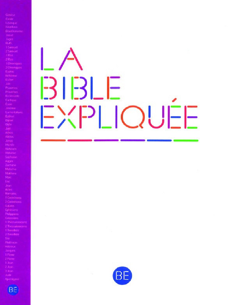Bible expliquée : Liste des livres | PDF | Abraham | Arche de Noé