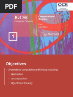 Algorithms L1 Computational Thinking