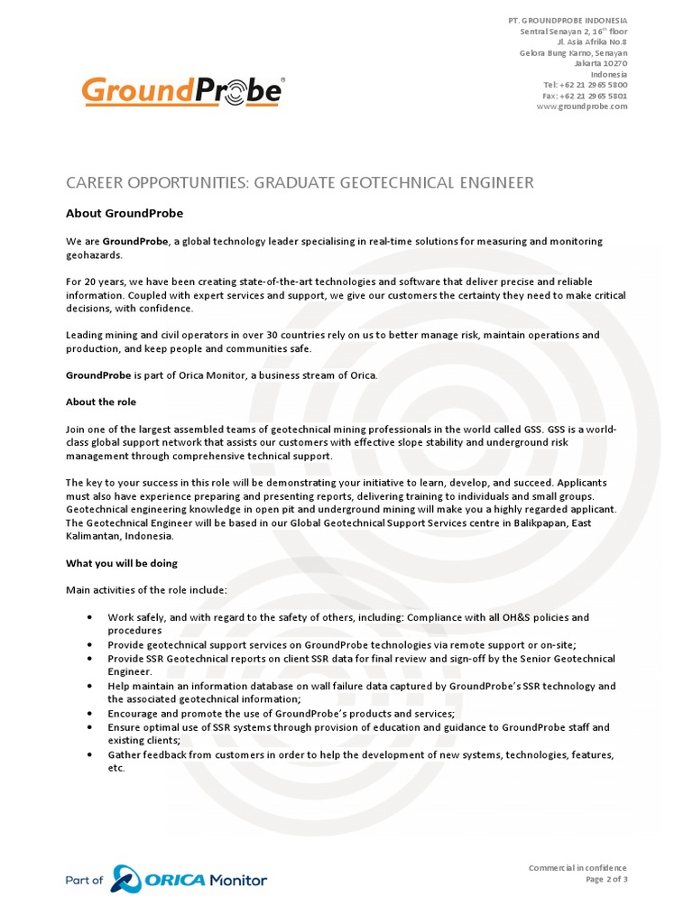 Career Opportunities Graduate Geotechnical Engineer PDF