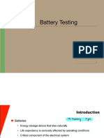 Battery Bank Testing