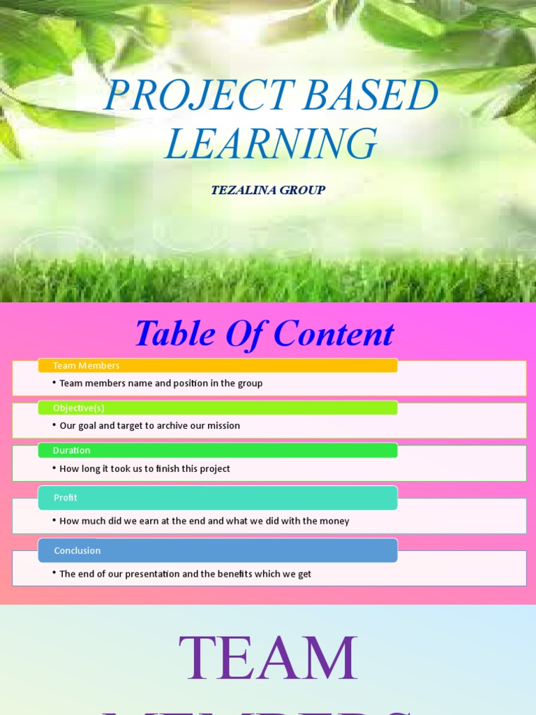 Project Based Learning | PDF