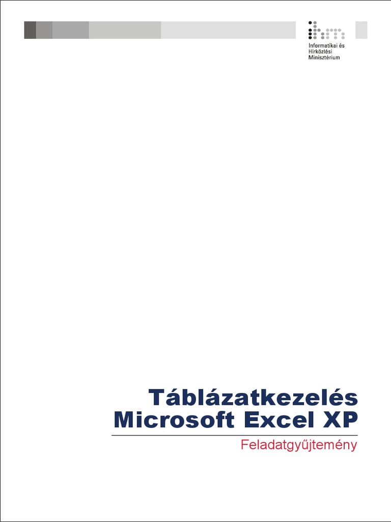 Microsoft Excel XP. Feladatgyűjtemény | PDF