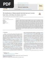 The Beneficiation of Lithium Minerals From Hard Rock Ores A Review