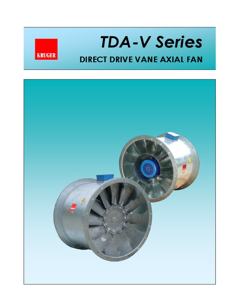 TDA-V Series Vane Axial Fan Specifications | PDF | Gas Technologies ...