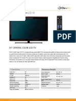 Dx-H4500 Superlcd 55: 55" Crystal Clear LCD TV