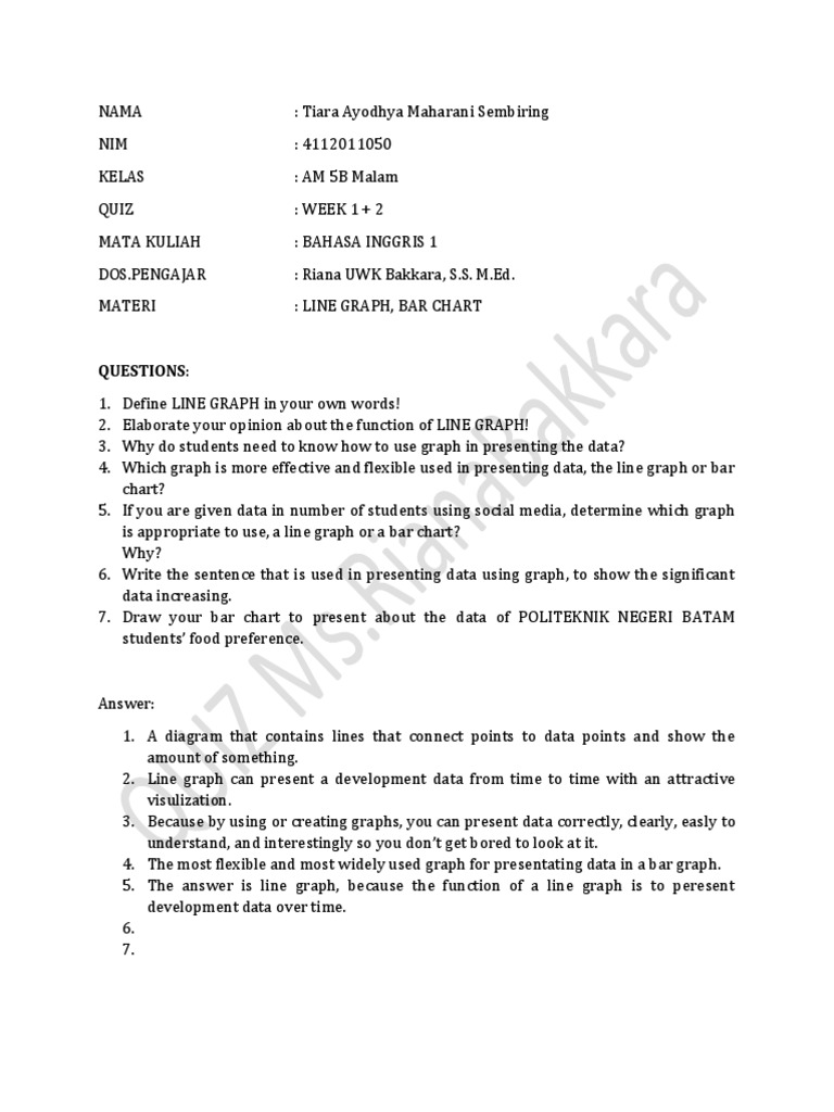 Line Graph Bar Chart PDF