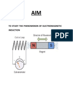 Study electromagnetic induction phenomenon