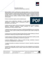 Perfil de Egreso Técnico en Operaciones Logísticas 2020