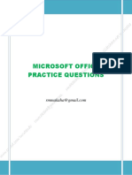 MicroSoft Office Packages: Practical Questions