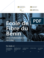 Ecole de La Fibre Benin_Lettre Info 2_Avril 2020