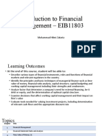 Introduction To Financial Management