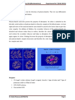 Pharmaceutical Chemistry IIA (Biochemistry) Experiment No 7 (Fall-2022)