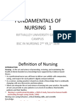 FOUNDATIONS Nursing 1