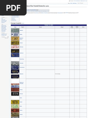 vehicle registration plates of the united states for 1969