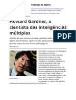 Howard Gardner o Cientista Das Inteligencias Multiplas