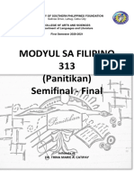 Module in Panitikan Semi and Finals