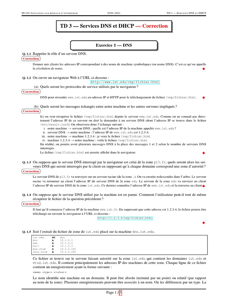 TD 3 + Solution | PDF | Ordinateurs