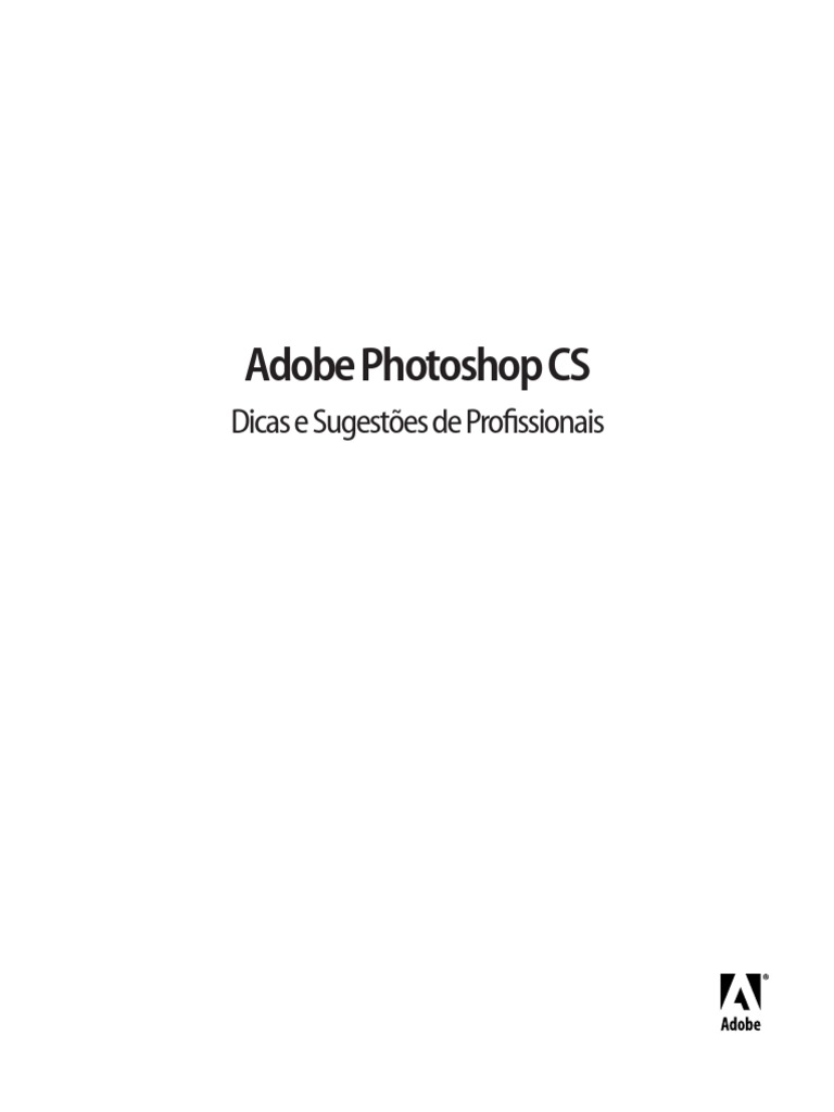 Photoshop CS - Dicas e Sugest Es de Pro Fission A Is | PDF | Adobe ...