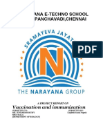 Narayana E-Techno School Velappanchavadi, Chennai: Vaccination and Immunization
