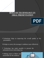 Role of Technology in Improving Oral Presentations