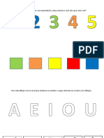 Números y colores para colorear