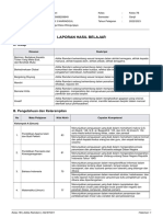 Laporan Hasil Belajar: A. Sikap