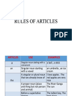 Rules of Articles