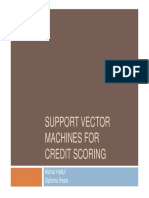 Support Vector Machines For Credit Scoring