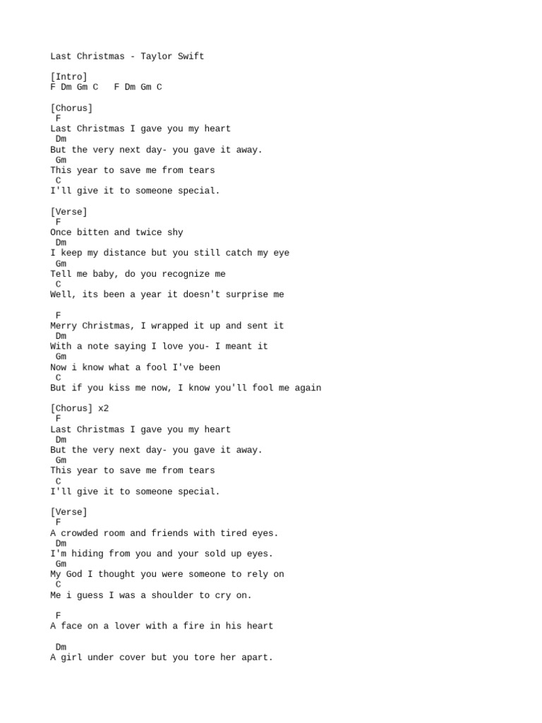 Last christmas taylor swift karaoke download