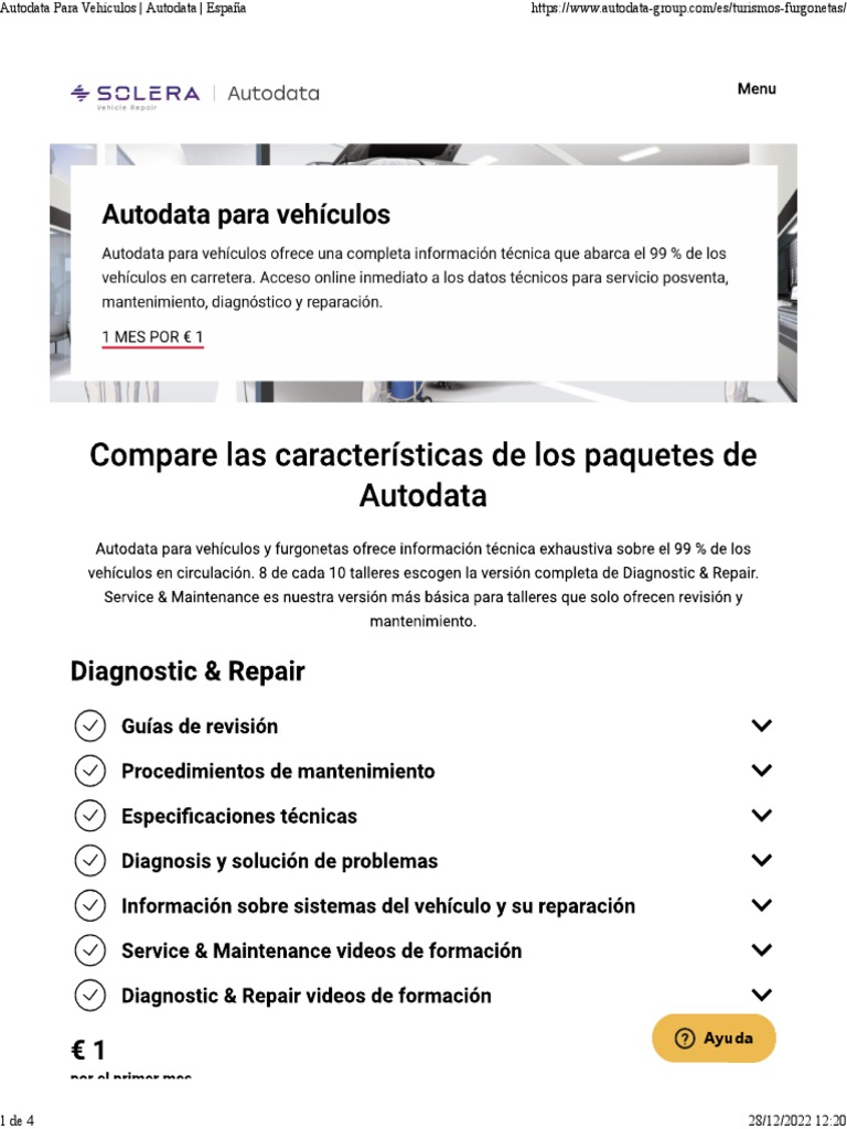 Autodata para Vehículos en España | PDF | Tecnología