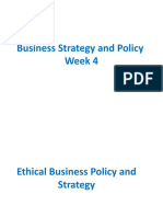 Business Strategy and Policy Week 4