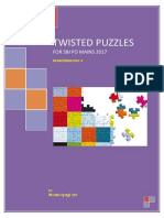 2022 TWISTED PUZZLES FOR SBI PO MAINS 2017 REASONING DAY-1