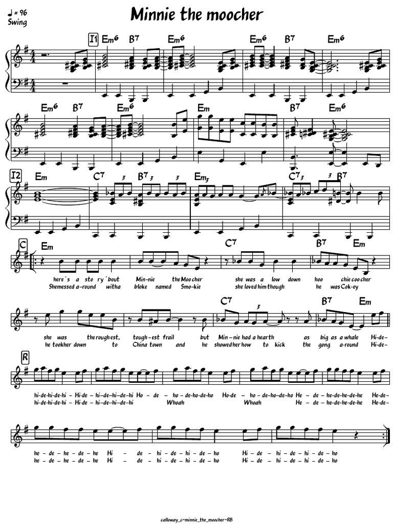 Calloway C-Minnie The moocher-RB | PDF