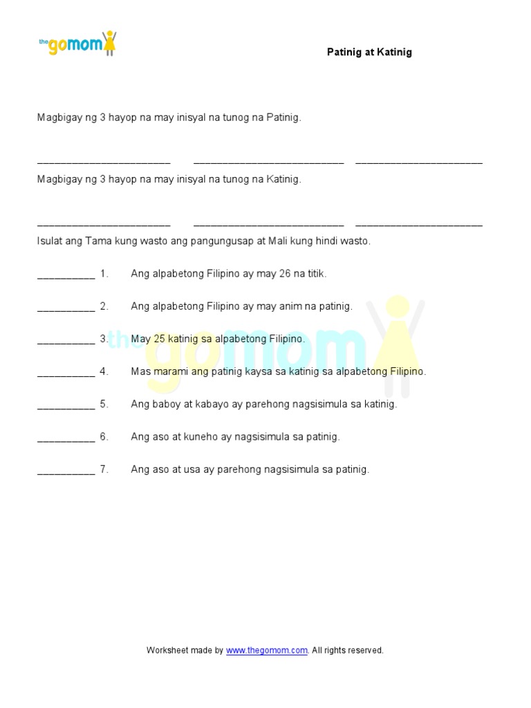 free printable reading materials for grade 1 tagalog alpabasa