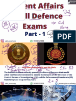 Current Affairs for Defence Exams Part 1 - Top 40 Updates