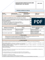 Informe Academico Química 3ro BGU