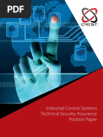 CREST Industrial Control Systems Technical Security Assurance Position Paper