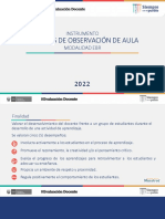 Rúbricas de Observación de Aula Nombramiento Docente 2022