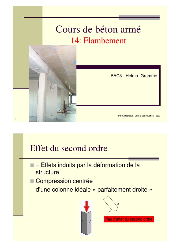 Théorie de flambement pdf